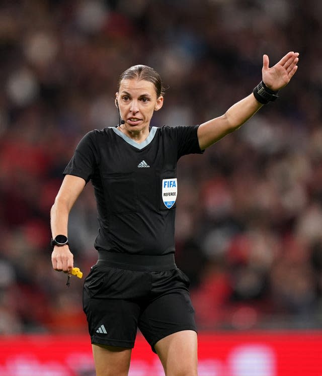 Referee Stephanie Frappart in action