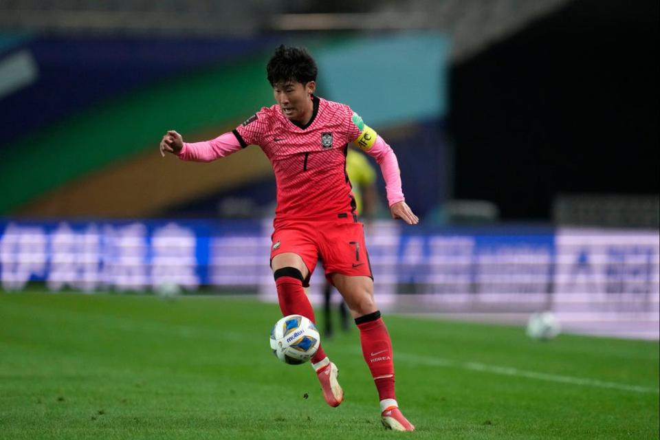 Heung-Min Son is an injury doubt for Saturday’s game (AP)