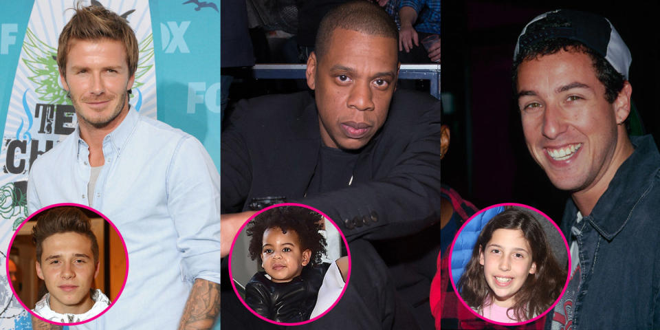 david beckham jay z adam sandler celebrity dad lookalikes