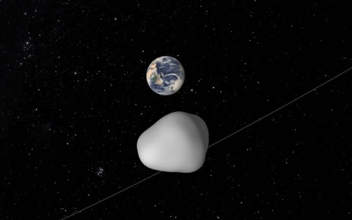 The 2012 TC4 asteroid is due to skim past Earth on Thursday - Nasa