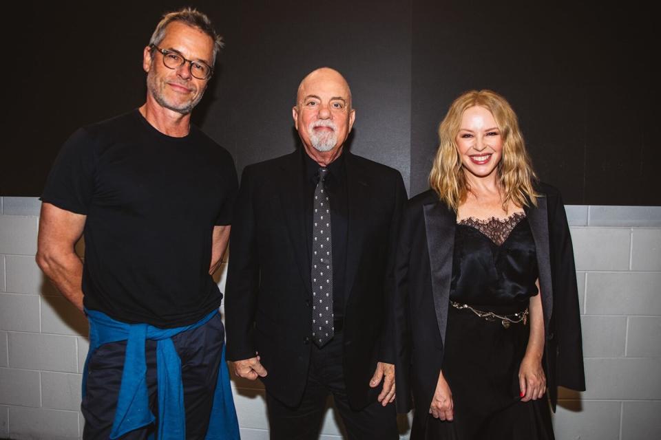 Guy Pearce, Billy Joel, Kylie Minogue Guy Pearce and Kylie at the Billy Joel concert in Melbourne 10 Dec 2022