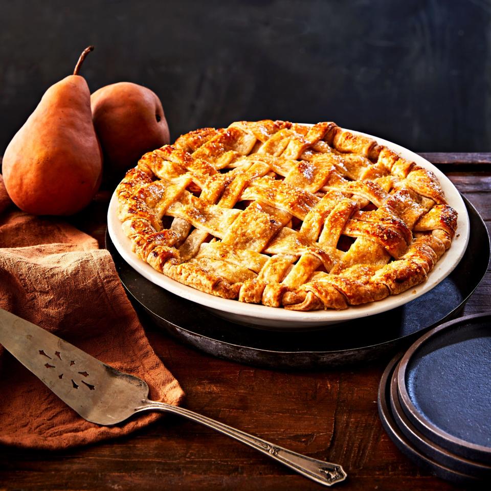 Caramel Apple Pear Pie