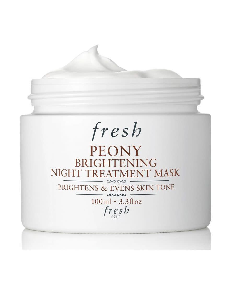 2) Fresh Peony Brightening Night Treatment Mask