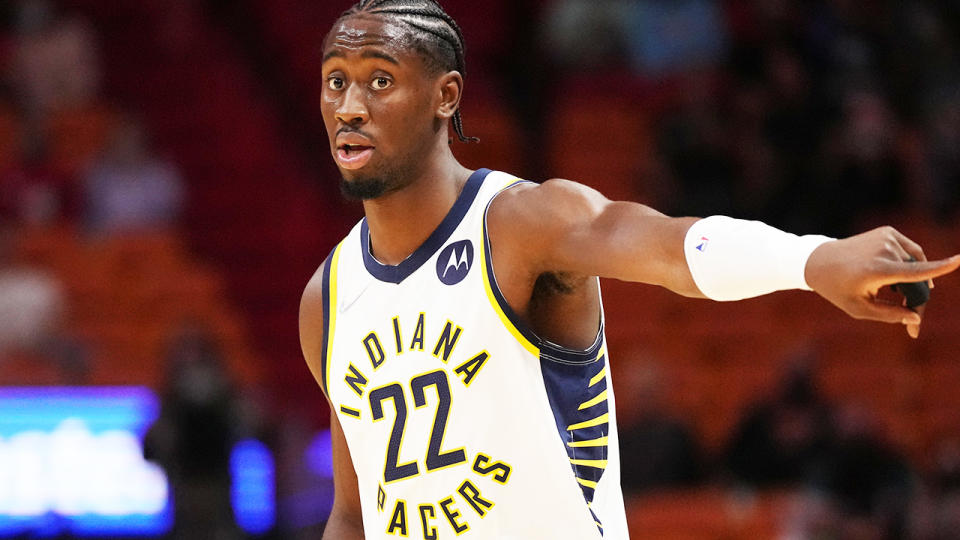 Caris LeVert, pictured here in action for the Indiana Pacers in the NBA.