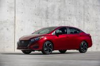 <p>Every variant of the <a href="http://caranddriver.com/nissan/versa" rel="nofollow noopener" target="_blank" data-ylk="slk:Nissan Versa;elm:context_link;itc:0;sec:content-canvas" class="link ">Nissan Versa</a> relies on a 122-hp four-cylinder engine for motivation, but only models equipped with the optional CVT net an EPA combined fuel economy rating of 35 mpg. The Versa won't convince you it's a performance vehicle, but it does offer a lot of value courtesy of its ample interior space and robust standard features list.</p><ul><li>Base price: $18,495</li><li>EPA combined/city/highway: 35/32/40 mpg </li></ul><p><a class="link " href="http://caranddriver.com/nissan/versa/" rel="nofollow noopener" target="_blank" data-ylk="slk:MORE ABOUT THE NISSAN VERSA;elm:context_link;itc:0;sec:content-canvas">MORE ABOUT THE NISSAN VERSA</a></p>