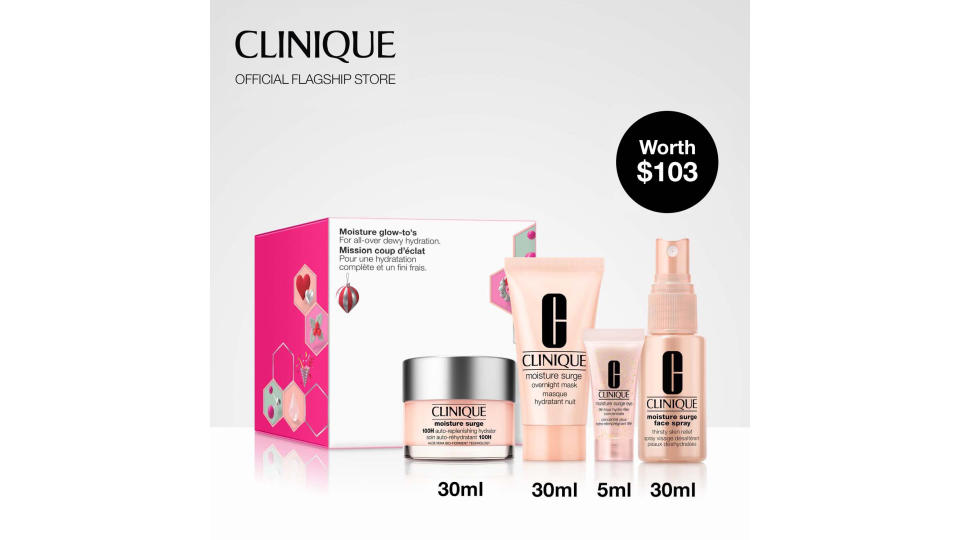 [Limited Edition] Clinique 4-pcs Skincare Set. (Photo: Lazada SG)