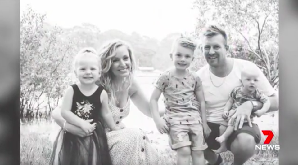 The keen surfer is a father of three. Source: 7News