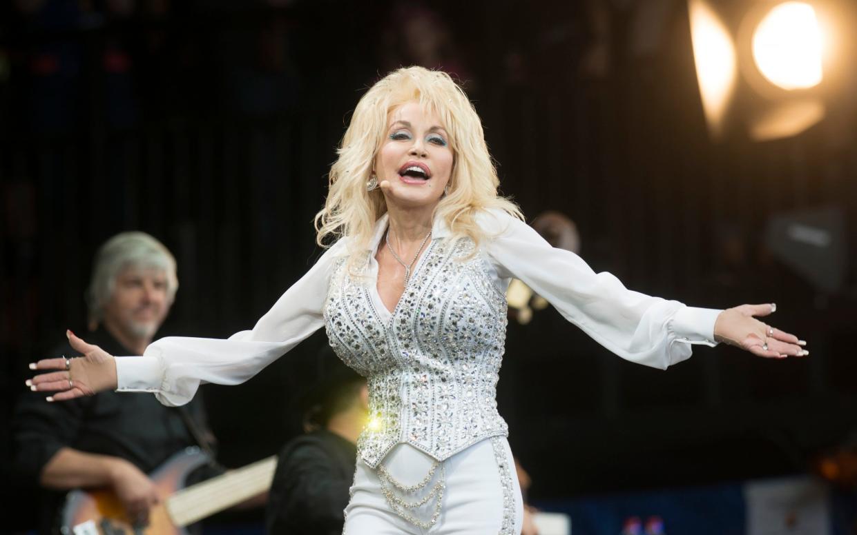 Dolly Parton performing at Glastonbury in 2014 - Geoff Pugh