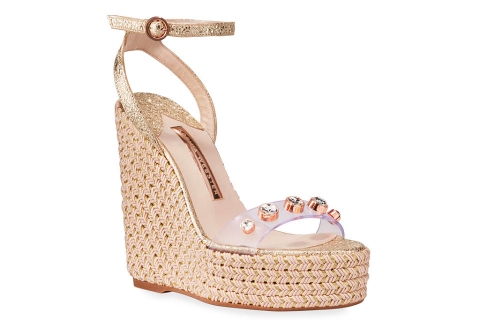 clear heel, wedges, espadrille, sophia webster