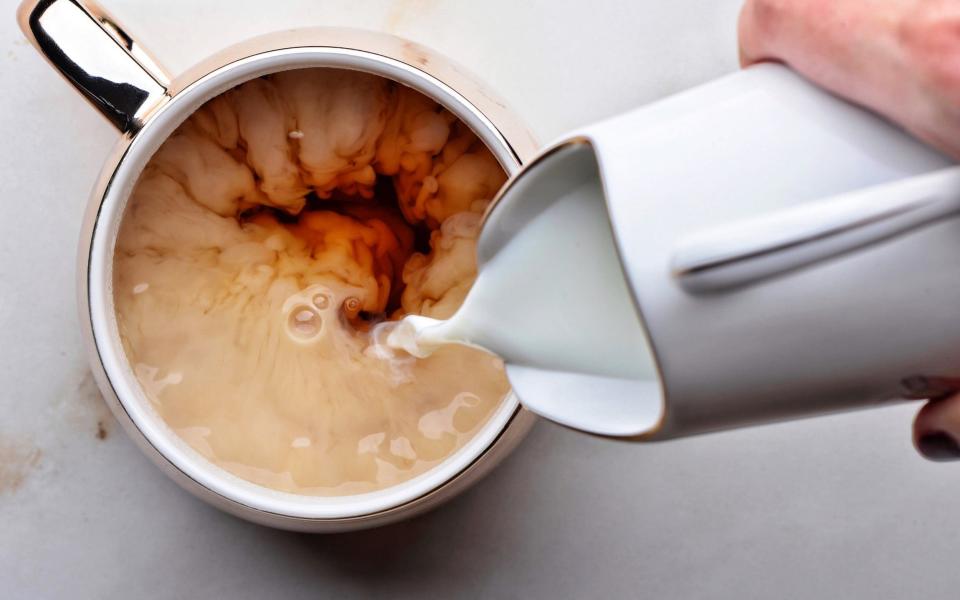 Cooling down tea and coffee with milk may help protect against cancer of the oesophagus - Getty Images Contributor