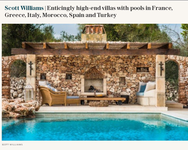 V2 | Scott Williams | Enticingly high-end villas with pools in France, Greece, Italy, Morocco, Spain and Turkey