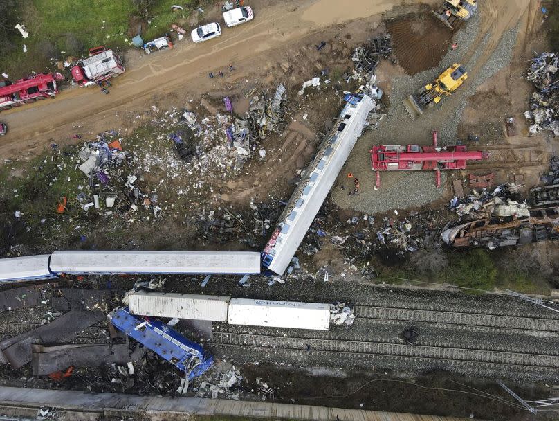 Accidente de tren en el valle de Tempe.