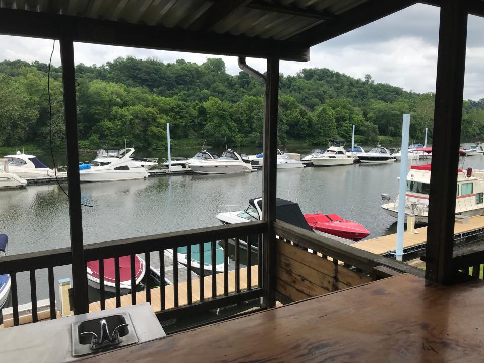 The deck view from Gervasi Italian Restaurant on The River, coming to Bridgewater.