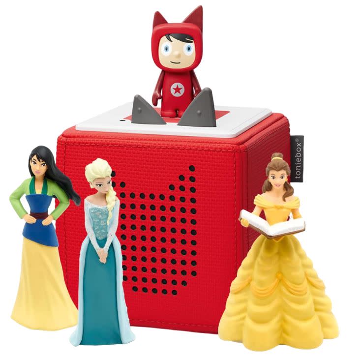 Red Toniebox Disney Princess Bundle (Mulan, Elsa, Belle)