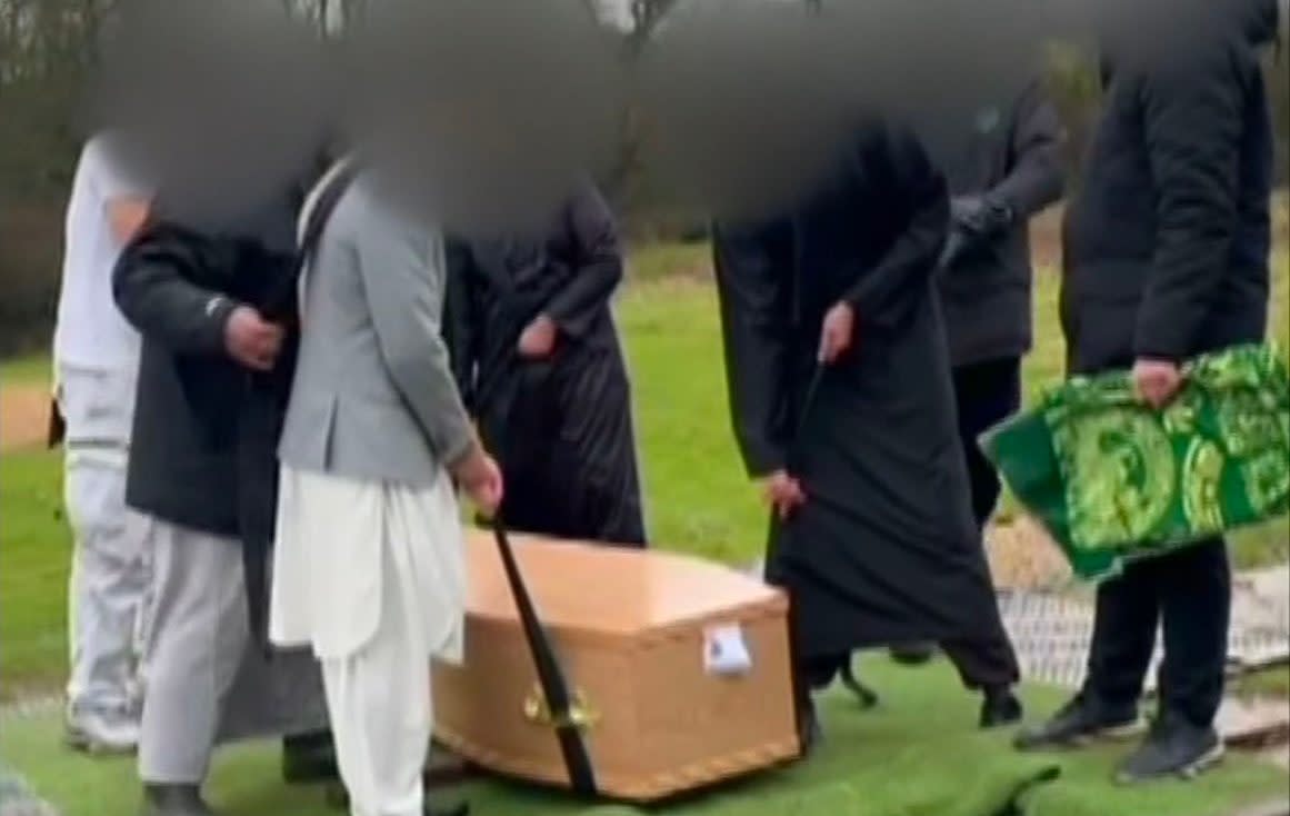 Ezedi was given a Muslim burial at a cemetery in east London