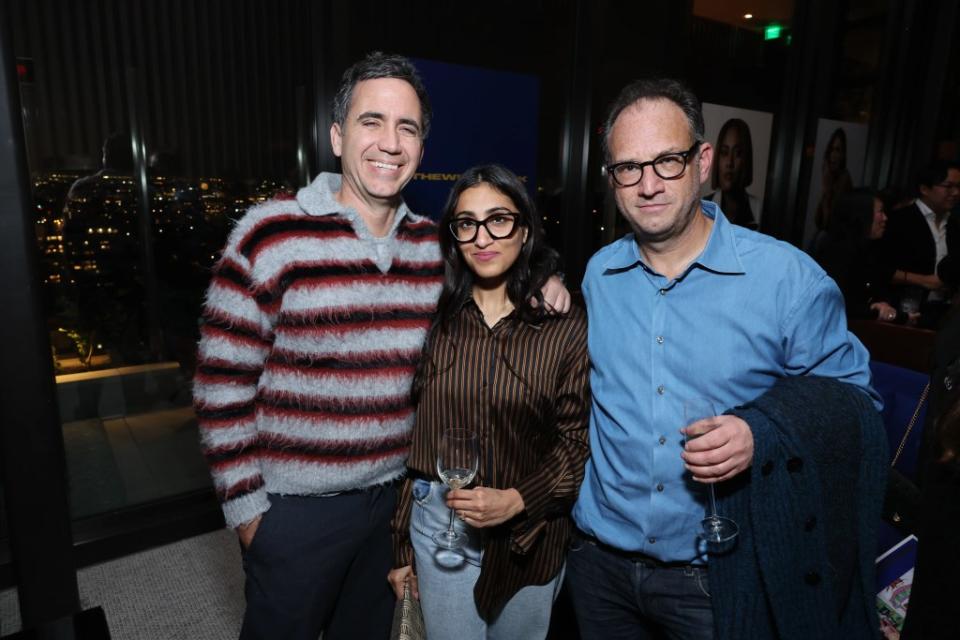 Cameron Porsandeh, Nabilah Jiwani, Mitchell Waxman at TheWrapBook Launch Party 2024