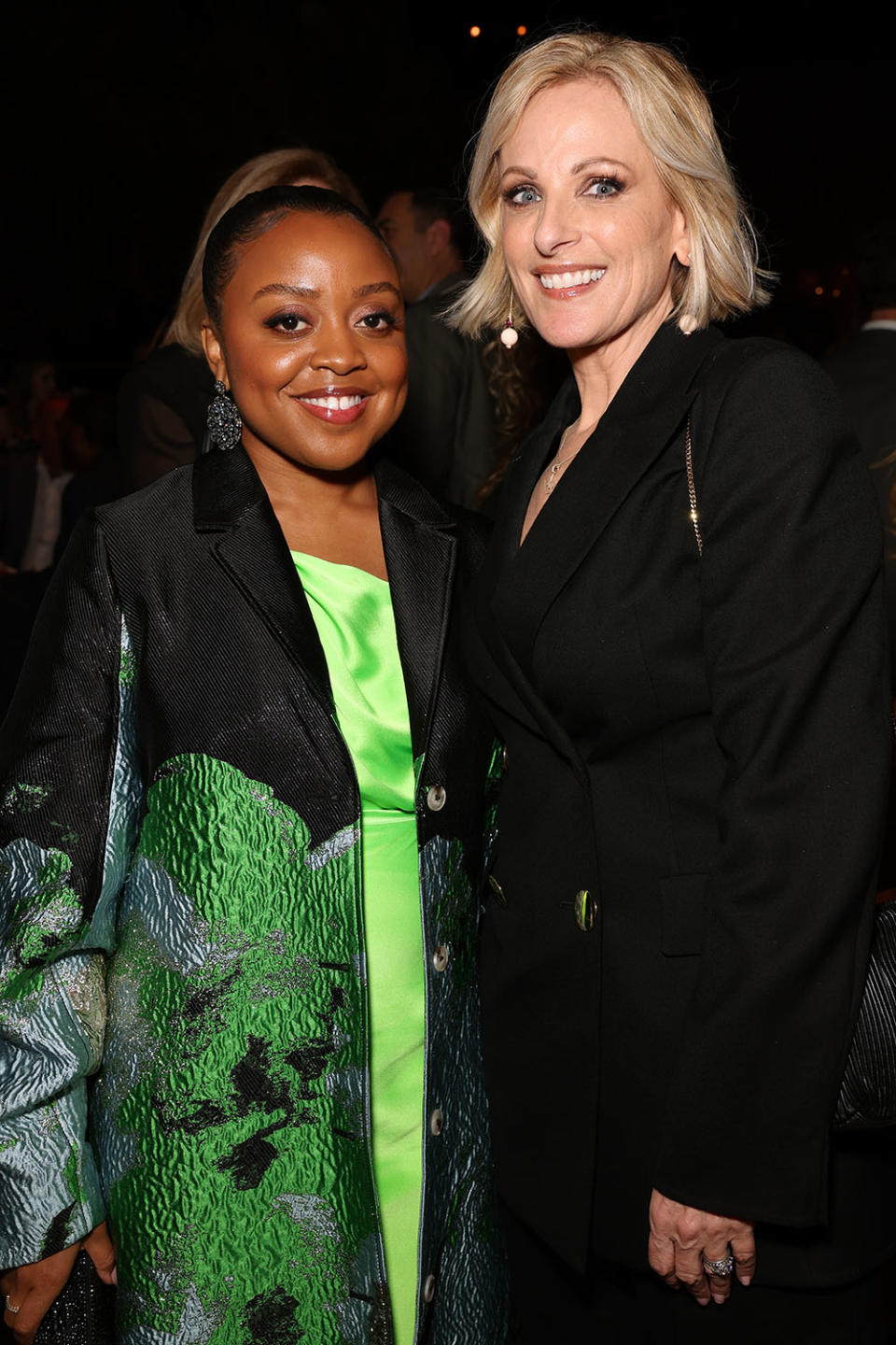 Quinta Brunson and Marlee Matlin attend MPTFs Night Before party