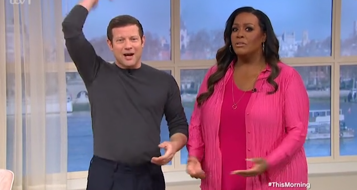 Alison Hammond hosting This Morning with Dermot O'Leary