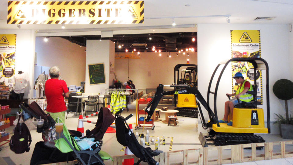 Diggersite at Suntec City. Photo: Mummy and Daddy Daycare