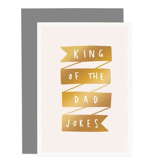 11) King of The Dad Jokes Card