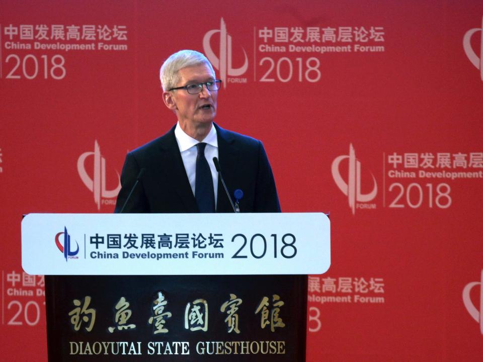 tim cook china