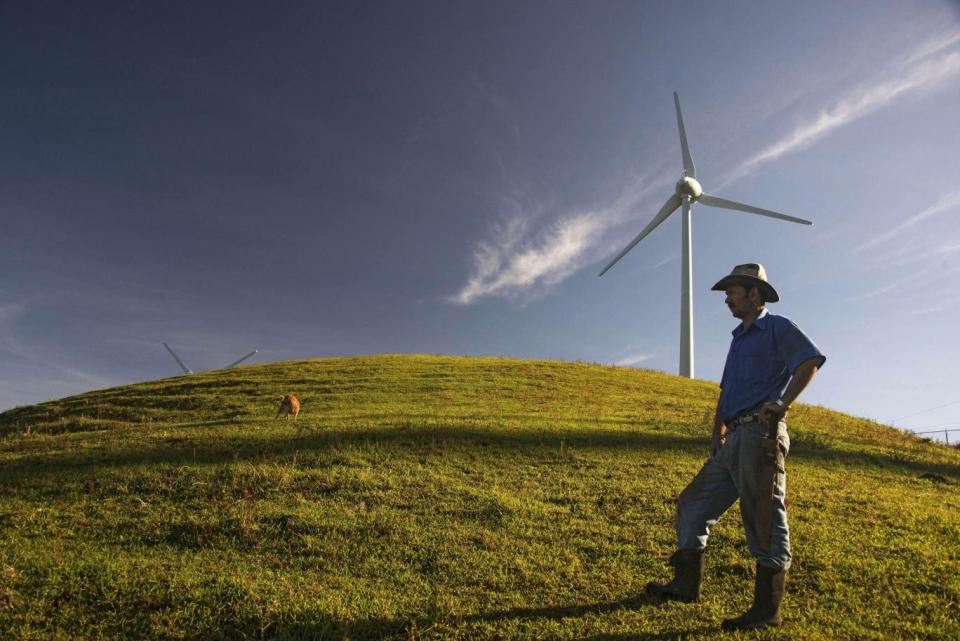 Wind power provides over 10 per cent of Costa Rica's electricity (AFP/Getty)