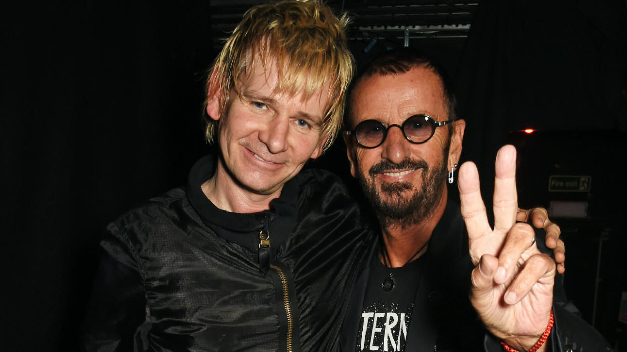  Ringo Starr and son Zak Starkey 