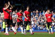 Football - Everton v Manchester United - Barclays Premier League - Goodison Park - 26/4/15 Manchester United's Ander Herrera walks off dejected at full time Reuters / Andrew Yates Livepic EDITORIAL USE ONLY.