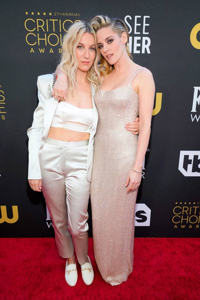 Dylan Meyer and Kristen Stewart attend the 27th Annual Critics Choice Awards