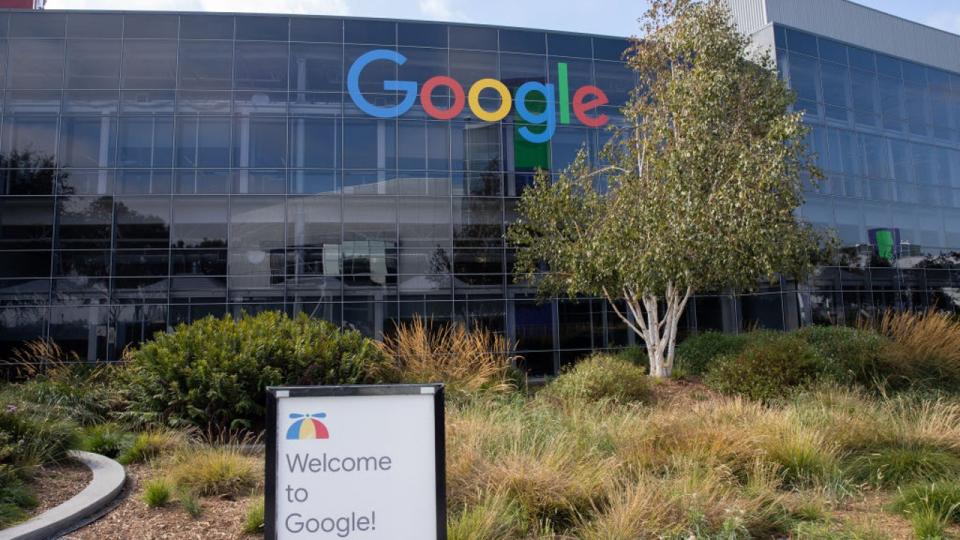 <div>Google headquarters is seen in Mountain View, California, on September 26, 2022. (Photo by Tayfun Coskun/Anadolu Agency via Getty Images)</div>