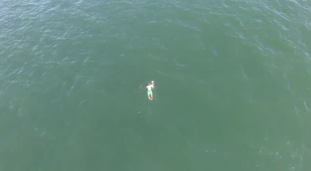 He was tracked using a drone. Photo: Surf City Police Department