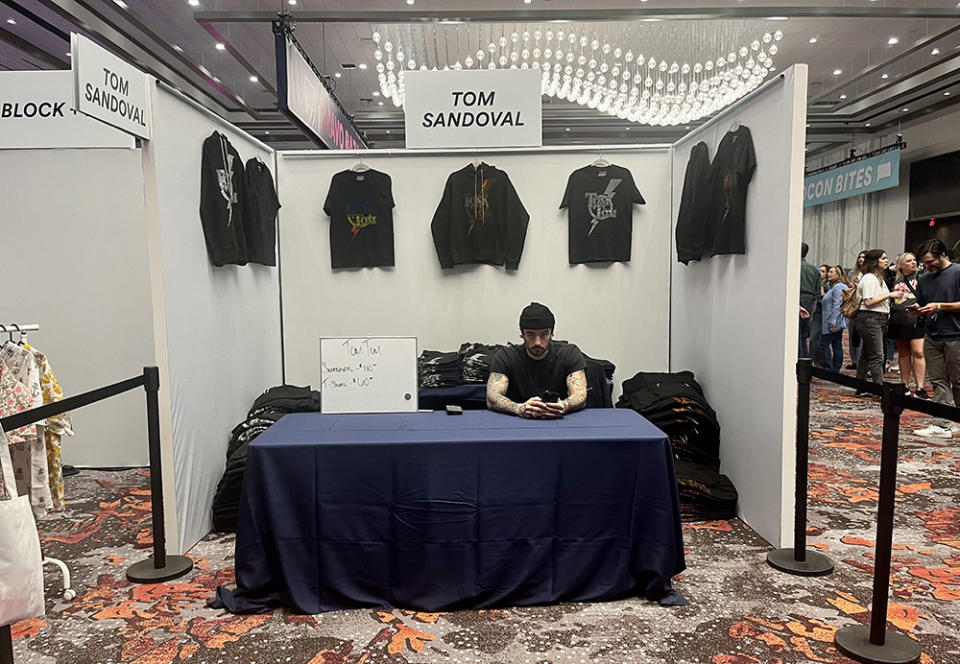 Tom Sandoval Booth at BravoCon