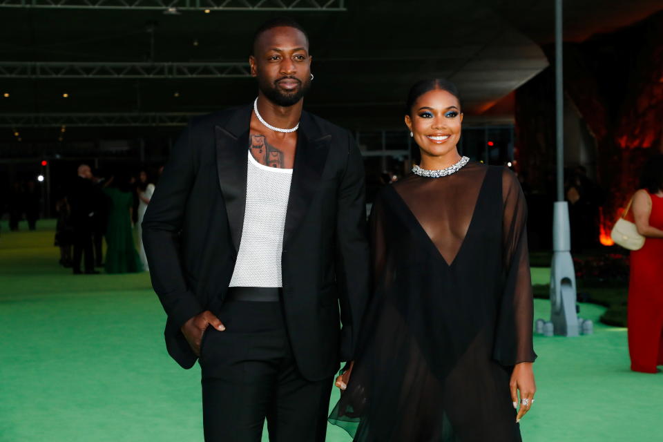 Dwyane Wade and Gabrielle Union are twinning in a new topless shoot. (Photo: REUTERS/Mario Anzuoni)