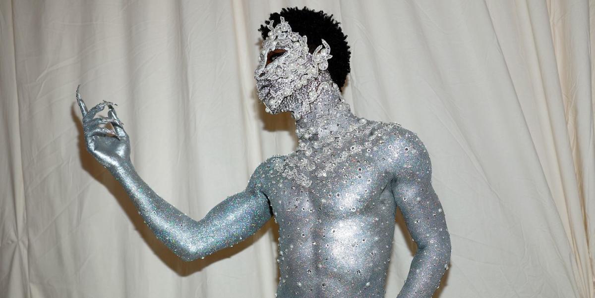 Lil Nas X Showed Up to the Met Gala in Nothing But a Metallic