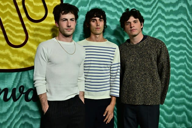 Members of US rockband Wallows attend the Warner Music Group pre-Grammy party at Citizen News in Los Angeles on February 1, 2024. - Credit: Frederic J. Brown/AFP/Getty Images