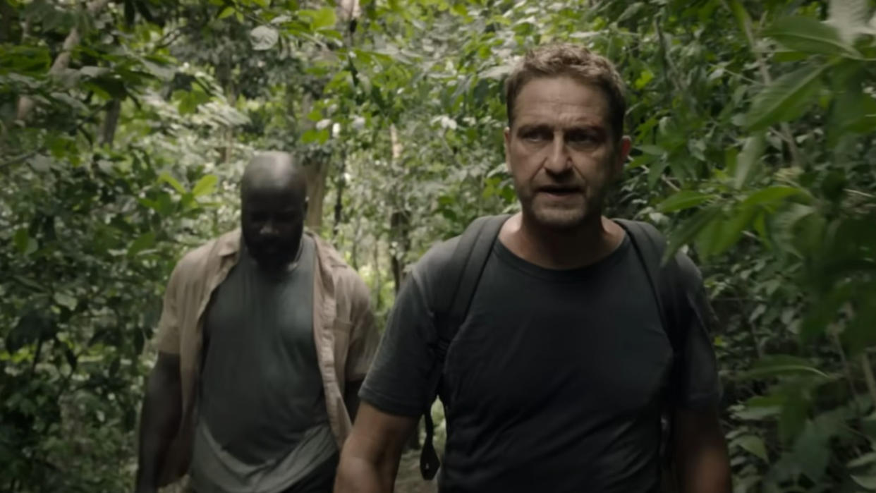  Gerard Butler and Mike Colter in Plane 