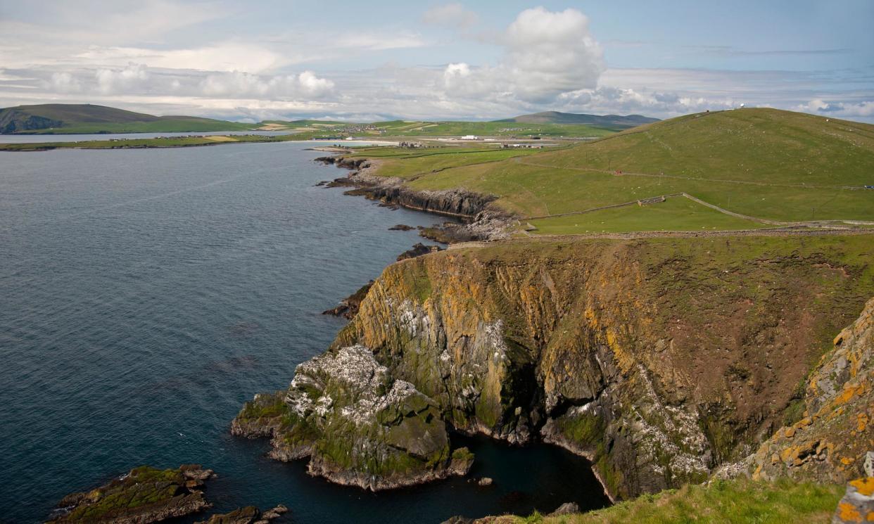 <span>The cliffs at Sumburgh Head.</span><span>Photograph: David Gowans/Alamy</span>