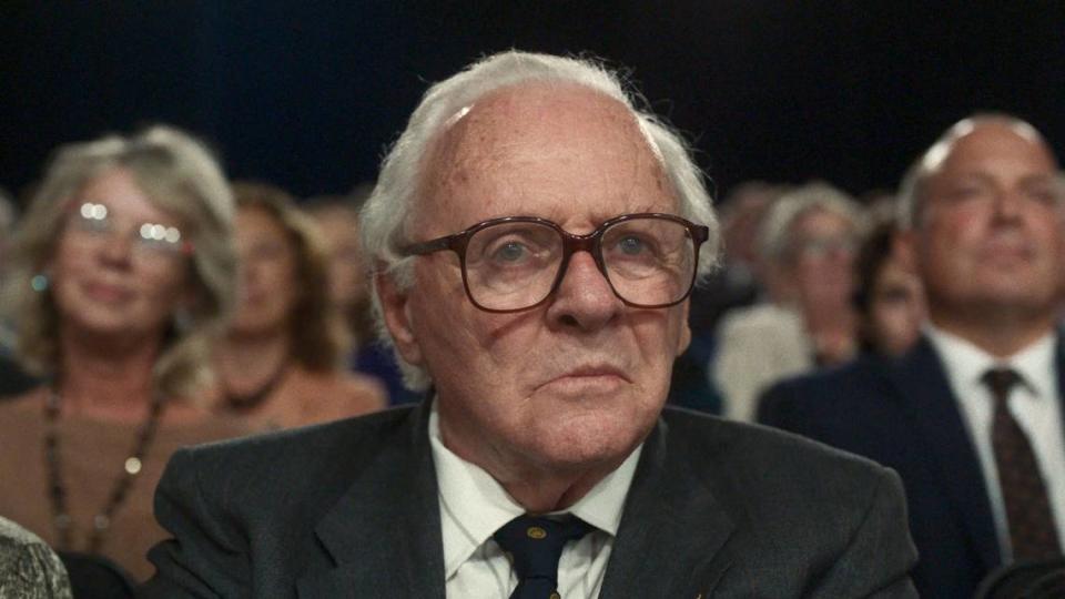 Legendary actor Anthony Hopkins stars in the film “One Life” as Nicholas Winton, a British man who saved hundreds of children from the Nazis.