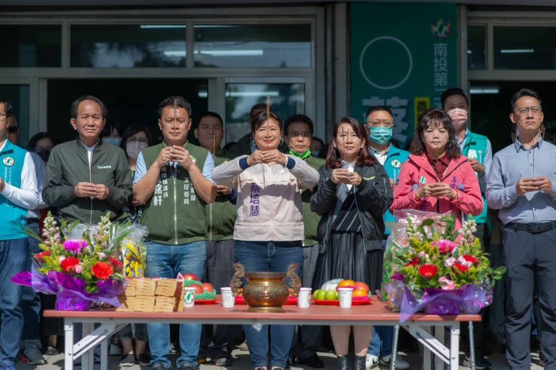 ▲民進黨在地黨公職人員，將會蔡培慧陸戰幹部的主力。（圖／蔡培慧競總提供，2023.02.02）