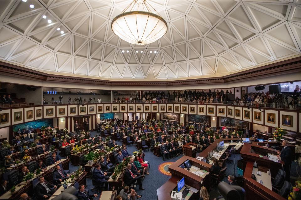 House of Representatives on the opening day of the 2023 Florida Legislative Session. The House passed two priority bills within the first few weeks of the 2024 Florida Legislative Session.