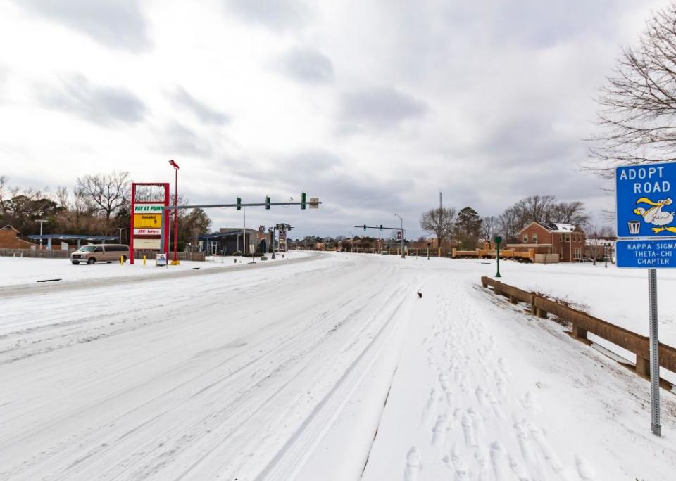 Scene after Winter Storm Uri in Northeast Louisiana.