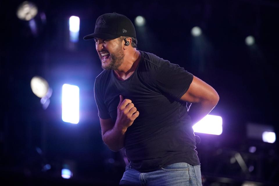 Luke Bryan performs during CMA Fest at Nissan Stadium Saturday, June 11, 2022, in Nashville. He is set to play at Tallahassee Community College on Saturday, July 23, 2022.