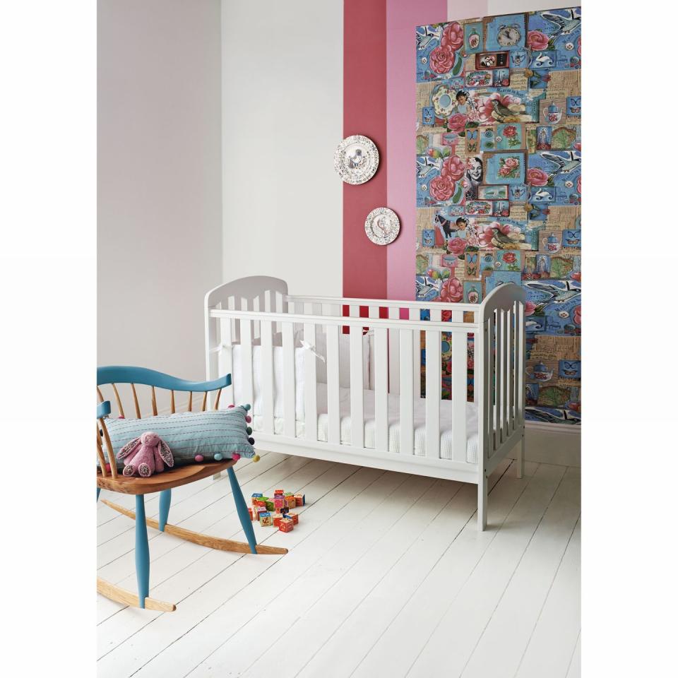 <p><a class="link " href="https://go.redirectingat.com?id=127X1599956&url=https%3A%2F%2Fwww.johnlewis.com%2Fjohn-lewis-partners-rachel-cotbed-white%2Fp230700878&sref=http%3A%2F%2Fwww.housebeautiful.com%2Fuk%2Flifestyle%2Fshopping%2Fg27166165%2Fbaby-nursery-furniture%2F" rel="nofollow noopener" target="_blank" data-ylk="slk:BUY NOW;elm:context_link;itc:0;sec:content-canvas">BUY NOW</a> £200, John Lewis & Partners </p><p>This pine cot bed in a white gloss finish includes teething rails (brilliant for toddlers who like to chew) fixed sides and it can even be converted into a junior bed. <br></p>