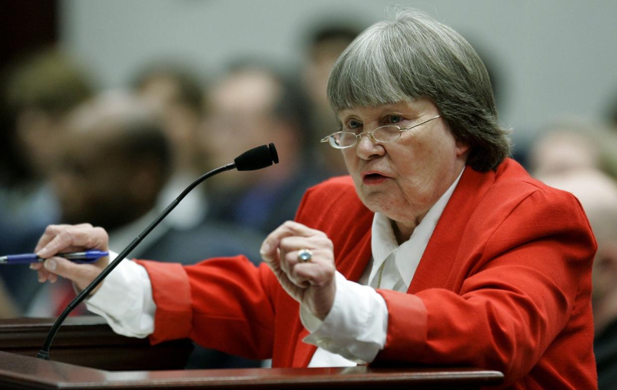 File photo of retired NRA lobbyist Marion Hammer