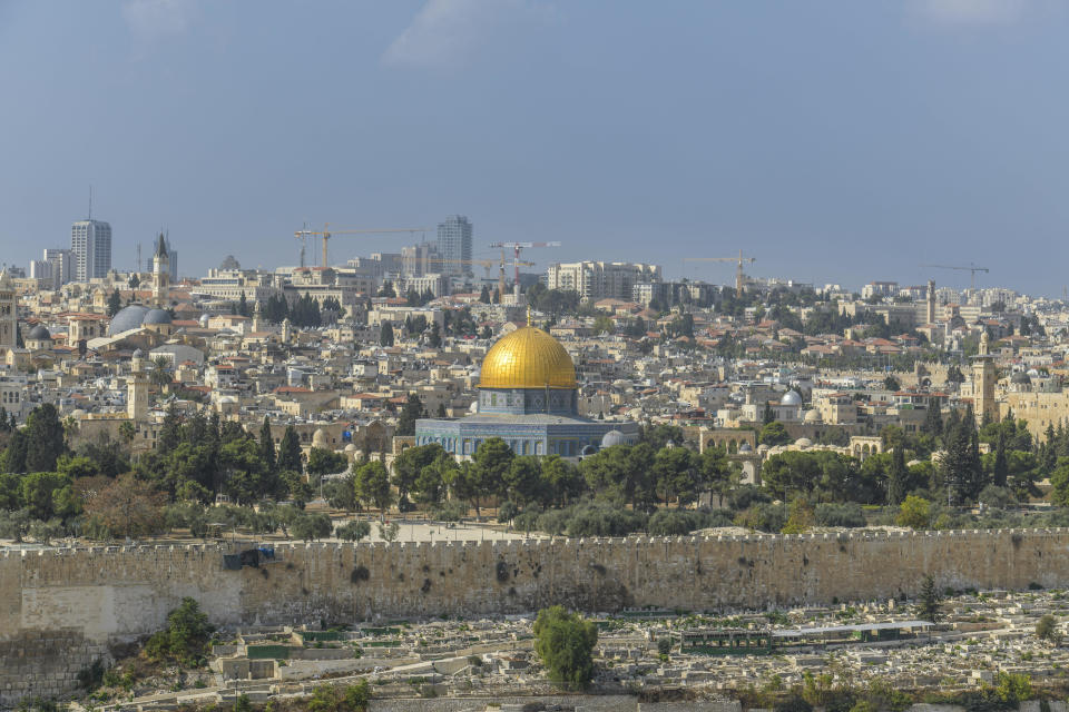 Jerusalem mit dem Felsendom und Tempelberg - Copyright: picture alliance / Bildagentur-online/Schöning | Bildagentur-online/Schöning