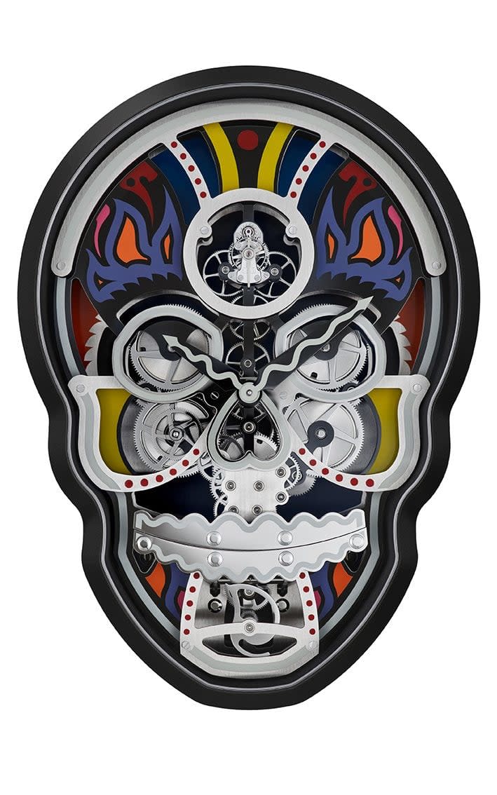 Vanitas wall clock by Fiona Kruger, made by the celebrated clockmaker L'Epee. CHF 30,000