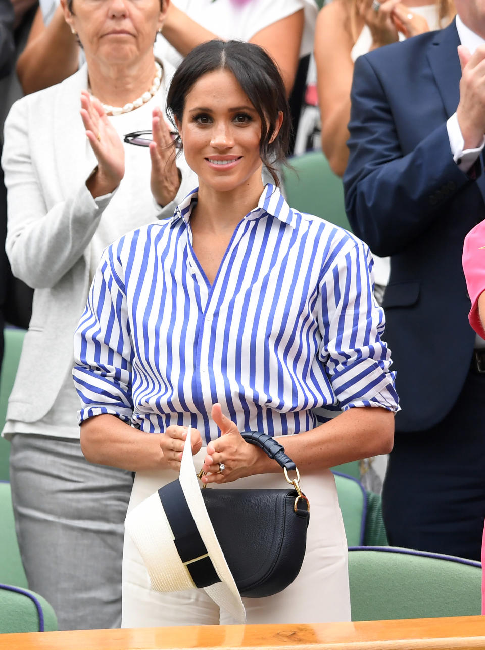 Meghan Markle at Wimbledon on Saturday. Photo: Getty Images