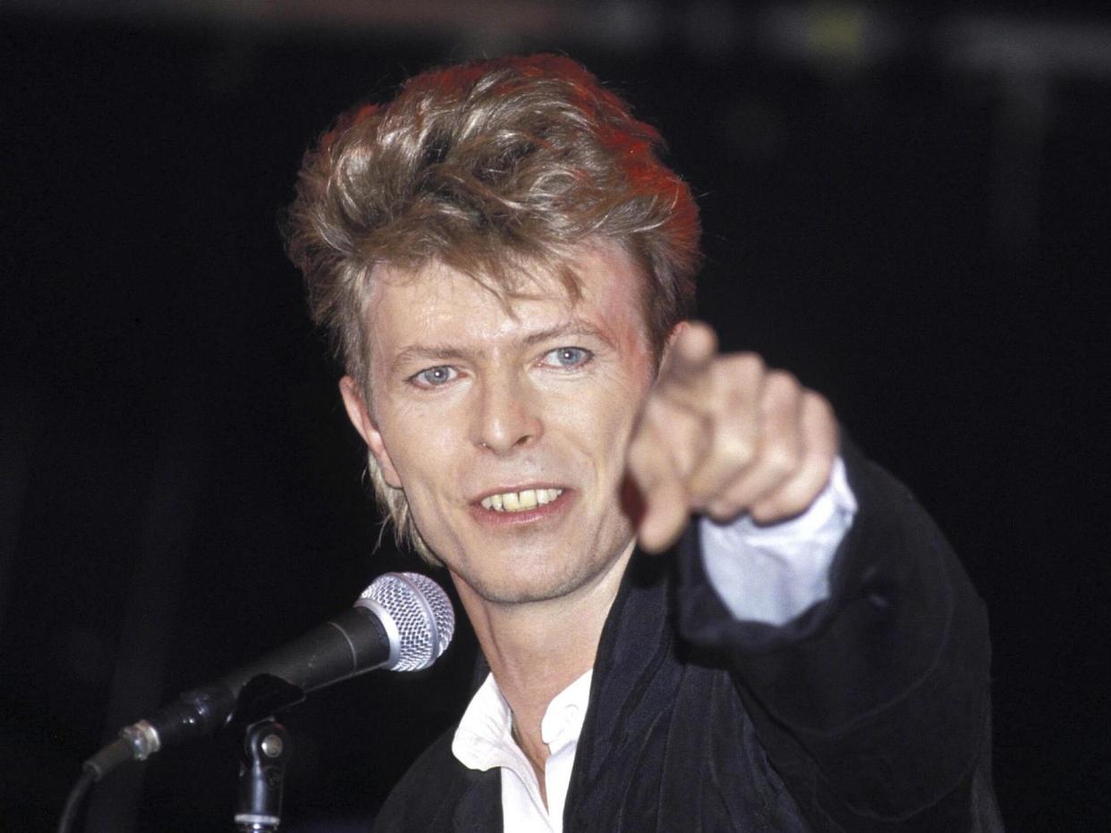 David Bowie performing during his Glass Spider Tour in Sydney, 1987: Photos Getty