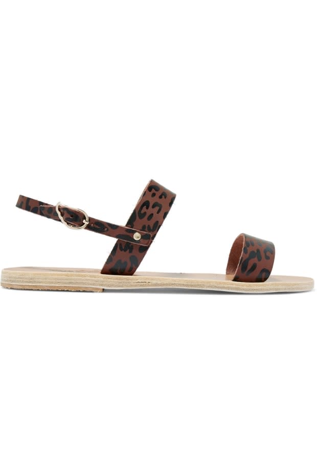 <p>Ancient Greek Sanals Clio Leopard-Print Slingback Sandals, $185, <a href="https://rstyle.me/+mxQIUShGza_VA4CoVR01kA" rel="nofollow noopener" target="_blank" data-ylk="slk:available here;elm:context_link;itc:0;sec:content-canvas" class="link ">available here</a>.</p>