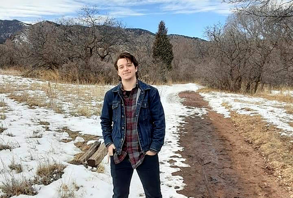 This undated photo provided by Jeff Aston, shows his son Daniel Aston. Daniel Aston was one of five people killed when a gunman opened fire in a gay nightclub in Colorado Springs, Colo., on Saturday night, Nov. 19, 2022. (Courtesy of Jeff Aston via AP)